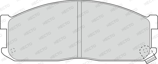 Necto FD6571V - Тормозные колодки, дисковые, комплект autospares.lv