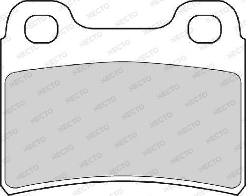 Necto FD6577A - Тормозные колодки, дисковые, комплект autospares.lv