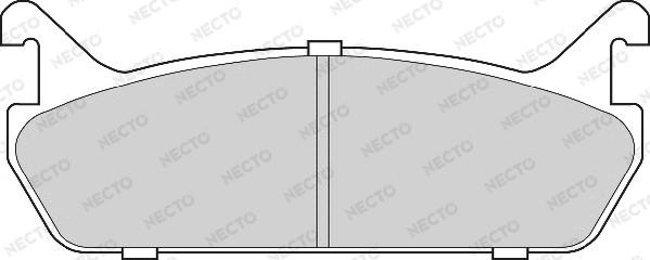 Necto FD6694A - Тормозные колодки, дисковые, комплект autospares.lv