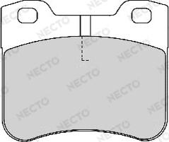 Necto FD6690A - Тормозные колодки, дисковые, комплект autospares.lv