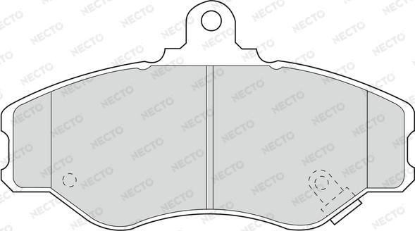 Necto FD6697V - Тормозные колодки, дисковые, комплект autospares.lv