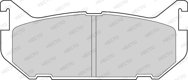 Necto FD6649A - Тормозные колодки, дисковые, комплект autospares.lv