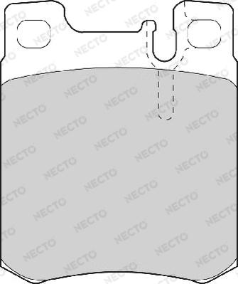 Necto FD6641A - Тормозные колодки, дисковые, комплект autospares.lv