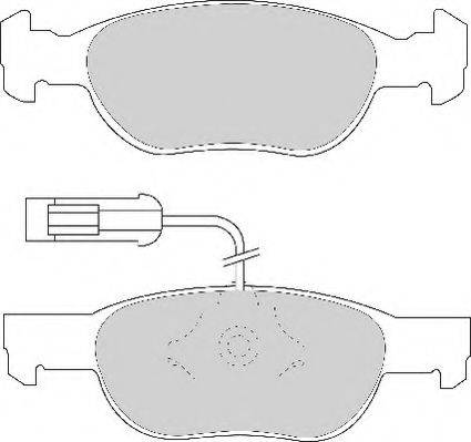 Necto FD6643N - Тормозные колодки, дисковые, комплект autospares.lv