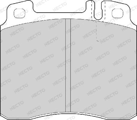 Necto FD6642A - Тормозные колодки, дисковые, комплект autospares.lv