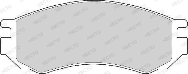 Necto FD6658A - Тормозные колодки, дисковые, комплект autospares.lv