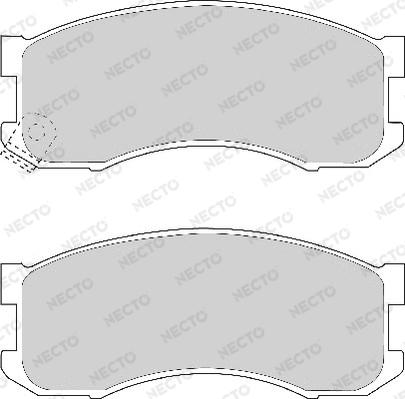 Necto FD6660A - Тормозные колодки, дисковые, комплект autospares.lv