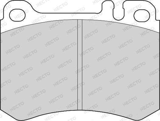 Necto FD6668A - Тормозные колодки, дисковые, комплект autospares.lv