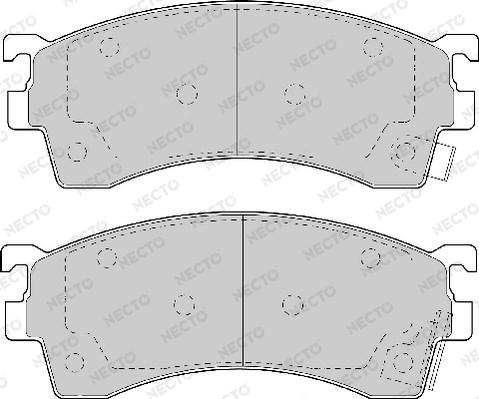 Necto FD6600A - Тормозные колодки, дисковые, комплект autospares.lv