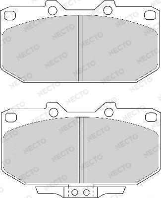 Necto FD6610A - Тормозные колодки, дисковые, комплект autospares.lv
