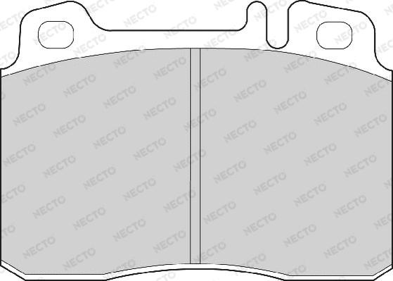 Necto FD6618A - Тормозные колодки, дисковые, комплект autospares.lv