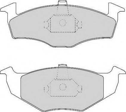 Necto FD6689N - Тормозные колодки, дисковые, комплект autospares.lv