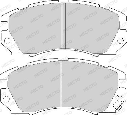 Necto FD6683A - Тормозные колодки, дисковые, комплект autospares.lv