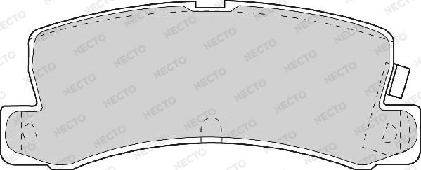 Necto FD6634A - Тормозные колодки, дисковые, комплект autospares.lv