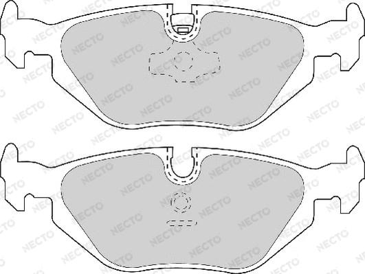 Necto FD6633A - Тормозные колодки, дисковые, комплект autospares.lv