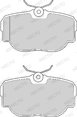 Necto FD6628A - Тормозные колодки, дисковые, комплект autospares.lv