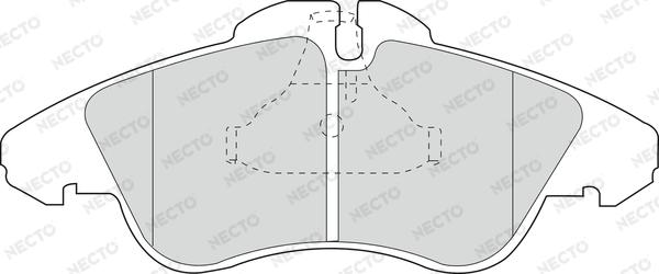 Necto FD6675V - Тормозные колодки, дисковые, комплект autospares.lv