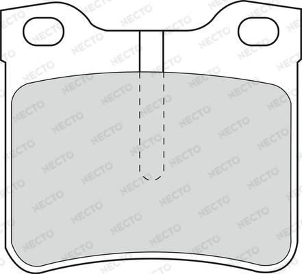 Necto FD6677A - Тормозные колодки, дисковые, комплект autospares.lv