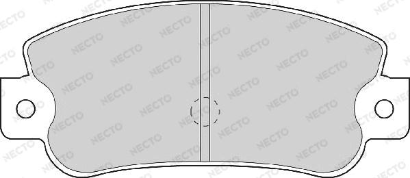 Necto FD6090A - Тормозные колодки, дисковые, комплект autospares.lv