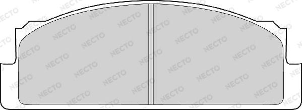 Necto FD604A - Тормозные колодки, дисковые, комплект autospares.lv