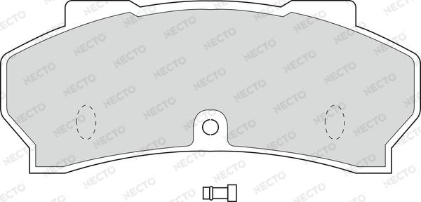 Necto FD6008V - Тормозные колодки, дисковые, комплект autospares.lv