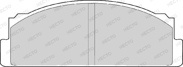 Necto FD607A - Тормозные колодки, дисковые, комплект autospares.lv