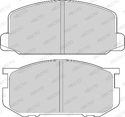 Necto FD6196A - Тормозные колодки, дисковые, комплект autospares.lv