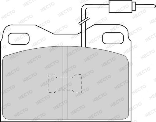 Necto FD6164A - Тормозные колодки, дисковые, комплект autospares.lv