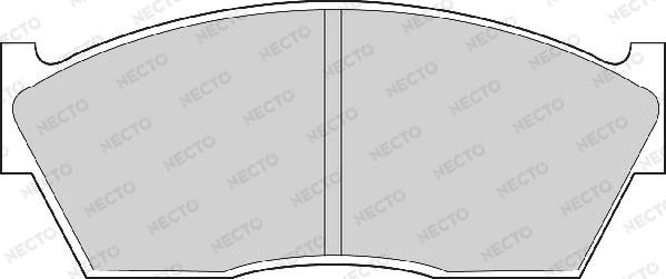 Necto FD6105A - Тормозные колодки, дисковые, комплект autospares.lv