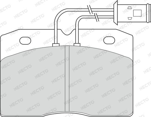 Necto FD6139V - Тормозные колодки, дисковые, комплект autospares.lv