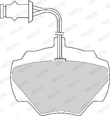 Necto FD6138A - Тормозные колодки, дисковые, комплект autospares.lv