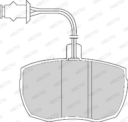 Necto FD6137A - Тормозные колодки, дисковые, комплект autospares.lv