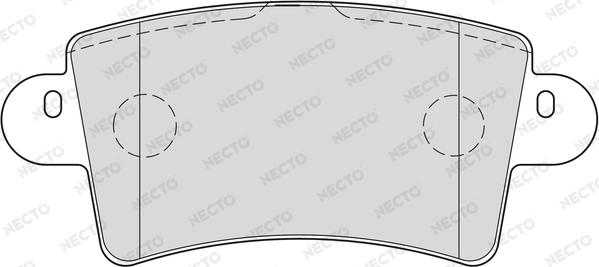 Necto FD6894V - Тормозные колодки, дисковые, комплект autospares.lv