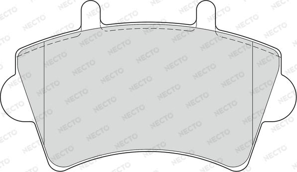 Necto FD6893V - Тормозные колодки, дисковые, комплект autospares.lv