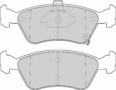 Necto FD6840N - Тормозные колодки, дисковые, комплект autospares.lv