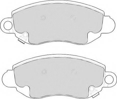 Necto FD6848N - Тормозные колодки, дисковые, комплект autospares.lv