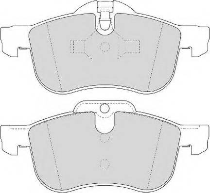 Necto FD6854N - Тормозные колодки, дисковые, комплект autospares.lv