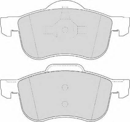 Necto FD6855N - Тормозные колодки, дисковые, комплект autospares.lv