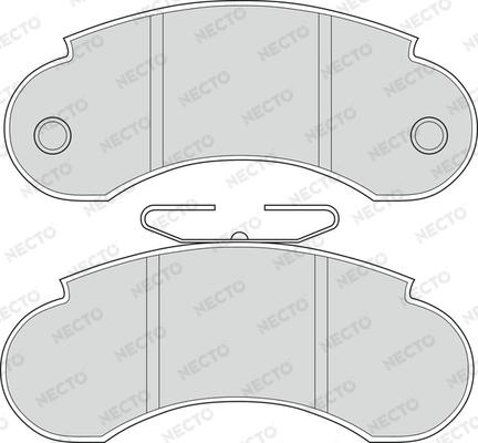 Necto FD685V - Тормозные колодки, дисковые, комплект autospares.lv