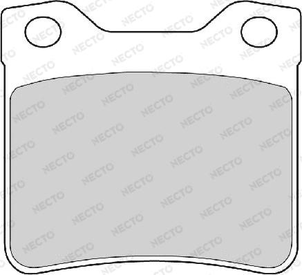 Necto FD6865A - Тормозные колодки, дисковые, комплект autospares.lv