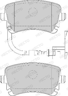 Necto FD6863A - Тормозные колодки, дисковые, комплект autospares.lv