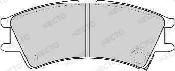 Necto FD6867A - Тормозные колодки, дисковые, комплект autospares.lv