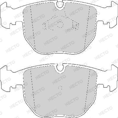 Necto FD6809A - Тормозные колодки, дисковые, комплект autospares.lv