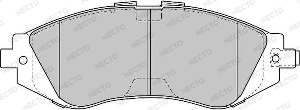 Necto FD6819A - Тормозные колодки, дисковые, комплект autospares.lv