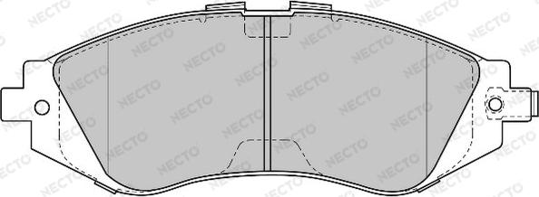 Necto FD6815A - Тормозные колодки, дисковые, комплект autospares.lv