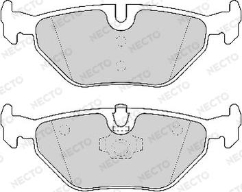 Necto FD6839A - Тормозные колодки, дисковые, комплект autospares.lv