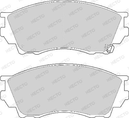 Necto FD6829A - Тормозные колодки, дисковые, комплект autospares.lv