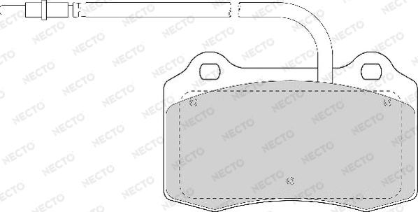 Necto FD6872A - Тормозные колодки, дисковые, комплект autospares.lv