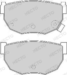Necto FD6349A - Тормозные колодки, дисковые, комплект autospares.lv