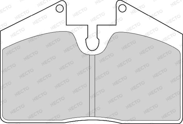 Necto FD6341A - Тормозные колодки, дисковые, комплект autospares.lv